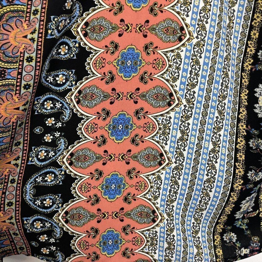 Eyes Of Simone Multi Color Print Striped Open Car… - image 5